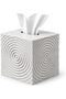 Ripple Cube Tissue Box Cover 14 cm, Modern Square Tissue Holder for Cube Boxes up to 13.4 cm