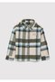 Wool Blend Checked Shirt 6220009-A7379 - 2