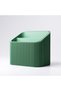 Ribbed Remote Control Holder with 2 Compartments, 16 x 11 x 14.7 cm, Sage Green, Sage Green - 6