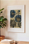 1 NOSTALGIC, FLORA-THEMED VINTAGE PAINTING IN A WHITE WOODEN FRAME - 3