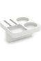 Sofa Tray with 4 Interchangeable Inserts and Cushion Fin, Phone Slot, Divided Tray, 20.3 x 20.3 cm