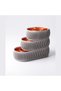 Stackable Desk Tray Set of 3 with Removable Compartment Inserts, Clips, Large, Matte, Terracotta - 5