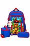 Superbear Teddy Bear Elementary School Backpack with Accessories and Pen Holder