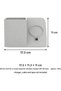 Desk Organiser with Sloped Magnetic Wireless Charger Seat, Office Desk Caddy, Charger Not Included - 3