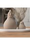 Ribbed Oval Decorative Tray 19.7 x 12.3 cm, Minimalist Catch All Tray for Keys, Beige - 6