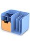 Desk Organiser with Drawer and Notebook Slots, Pen Compartments and Small Storage Drawer