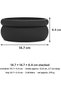 Round Stackable Desk Organiser with Tray and 2 Dividers, Ribbed Storage Container for Keys, Black - 3