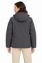 Waterproof Softshell Jacket with Fleece Lining, Detachable Hood, and 4 Pockets - Smoke Gray - 2