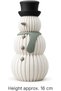 Modern Snowman Figurine, Black & Sage, Black Sage - 2