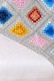 Checked—Hand-Knitted Armchair Blanket, Knee Blanket, and TV Blanket - 2