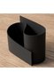 Wave Desk Organizer 18 cm, Modern Countertop Caddy for Pens, Makeup Brushes and Skincare, Beige - 7