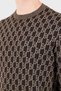 Regular Fit Crew Neck Jacquard Logo Sweater for Men SWEATER EM006360 AF27946 F6023 - 5
