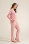 Women's Sweet Sunday Pink Long Sleeve Pajama Set Pc9295-S-V1 - 7
