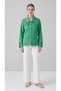 Women's Safari Jacket with Pocket Detail and Snap-Fastened Closures, Long-Sleeved, Collared, and with Collar Detail and Sleeve Details