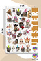 MEMES PARTY CAT, PARTY CAT 2 PAGES, Sticker, Decal, Diary, Planner, Organizer - 2