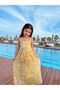 Youthful Square Neck Lace-Up Dress - 4