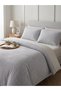 Siena Textured Double Duvet Cover Set - Anthracite Gray - 2