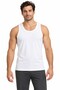 Men's 6-Piece White Undershirts, 100% Cotton Single Jersey Fabric Men's Undershirts with Straps - 2