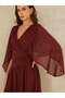 Maxi dress, brown - 3