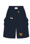 Tiny Stories Gabardine Cargo Pants with Wide-Leg Fit - Midnight Blue - 4