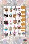 MEMES FUNNY CAT, CAT 4 PAGES, Sticker, Decal, Journal, Planner, Bullet - 5