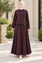 TWO-STRAND SET WITH ZIP DETAIL—PLUM - 2