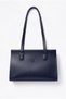 Mira Model Magnetic-Closure Navy Blue Women's Shoulder and Clutch Bag - Women's Shoulder Bag - 3