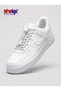 Flat-Spring Clip-Lock Smart Shoelaces - White with Glittery Silver