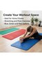 Exercise Mat, 190 x 60 cm, Fitness Mat for Home Workouts, Stretching, Balance Exercises, Flexibility Training and Floor Exercises, Blue, Green and Red - 4