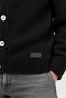 Black Off-Shoulder Soft Textured V-Neck Men's Knit Sweater |   Mew5111322-1 - 3