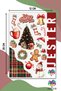 Christmas and New Year's-Themed 4-Page Spreads, Stickers, Decals, Diary, Planner, Bullet Journal, Scrapbook - 4