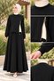 TWO-STRAND SET WITH ZIP DETAIL—BLACK - 5