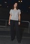 Women's Crew Neck Casual Gray Knit Sweater - 2
