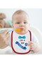 BK Kids Circumcision-Themed 2-Pack Red Baby Bib - 1 - 3