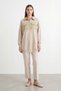 Beige - Zippered Pocket Tunic BEIGE - 3