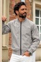 Men's Transitional Casual Stone-Patterned Raincoat - 2
