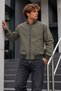 Men's Khaki Everyday Raincoat with Zipper - 2