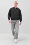 Men's Zipper-Front Transitional Ribbed Black Bomber Jacket - 6