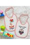 BK Kids "The Owner of the Place" Designed 2-Pack Pink Baby Bib - 1 - 2