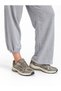 Women's Gray, Adjustable-Leg, Loose Fit Cotton Sweatpants with Pockets - 2