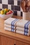 Set of 6 Waffle-Weave Kitchen and Hand Towels, Dish Towels | Highly Absorbent, Quick-Drying | 30x50 cm