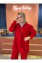 Red Quq Set with Shoulder Shawl - 3