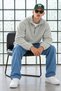 Men's Soft-Textured Half-Zip Winter Gray Fleece-Lined Jacket - 4