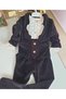 Black Velvet Tailcoat Set - Prince Costume