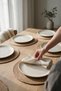 Natura Wicker 6-Piece 35 cm Jute Placemat, American Style. - 4