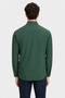 Men's Dark Green Long-Sleeve Basic Shirt - 5