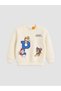 Lcw Baby Beige Printed Boys' Tracksuit Set
