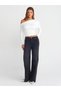31487 Women's Finger Detailed Asymmetrical Collar Ball