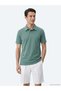 Dark Khaki Plain Cotton Blend T-Shirt - 4