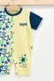 Base Polo Assn Licensed Stars Light Yellow Baby Boy Jumpsuit - 2